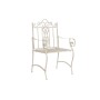 Chaise de jardin DKD Home Decor Blanc Métal 63,5 x 52 x 98 cm