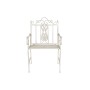 Chaise de jardin DKD Home Decor Blanc Métal 63,5 x 52 x 98 cm