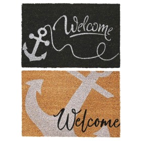 Paillasson DKD Home Decor Caoutchouc Multicouleur (60 x 40 x 1,5 cm) (2 Unités)