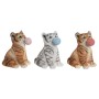 Figurine Décorative DKD Home Decor 13,5 x 11 x 15 cm Résine Chat (3 Unités)