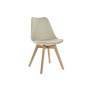 Chaise DKD Home Decor Beige Naturel Mousse polypropylène Bois de hêtre Polyuréthane 48 x 54 x 82 cm 48 x 55 x 83 cm