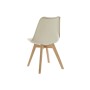 Chaise DKD Home Decor Beige Naturel Mousse polypropylène Bois de hêtre Polyuréthane 48 x 54 x 82 cm 48 x 55 x 83 cm