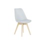 Chair DKD Home Decor Blue Beige Polyester Foam beech wood 48 x 56 x 83 cm