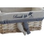 Basket set DKD Home Decor Spirals Mediterranean 48 x 38 x 13 cm