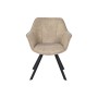 Chair DKD Home Decor Black Beige 64 x 67 x 85 cm