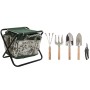 Garden tool kit Home ESPRIT White Green Polyester Aluminium 7 Pieces