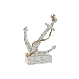 Decorative Figure Home ESPRIT White Anchor Mediterranean Stripped 31 x 7,5 x 40 cm