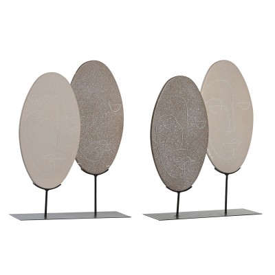 Decorative Figure DKD Home Decor Beige Light brown Modern 27 x 8 x 35,5 cm (2 Units)