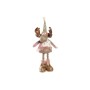 Christmas bauble DKD Home Decor White Pink Golden Reindeer 15 x 17 x 50 cm (2 Units)