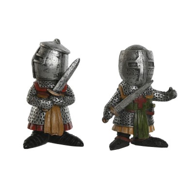 Decorative Figure Home ESPRIT Grey 6 x 4 x 9 cm (2 Units)