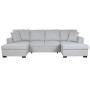 Sofabed Home ESPRIT Grey Modern 298 x 154 x 92 cm