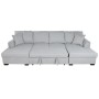 Canapé Convertible Home ESPRIT Gris Moderne 298 x 154 x 92 cm