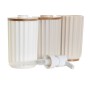 Bath Set DKD Home Decor White Beige Bamboo polystyrene 16 x 9 x 18 cm 3 Pieces (2 Units)