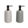 Soap Dispenser DKD Home Decor Beige Grey Cream polystyrene 8 x 8 x 18 cm (2 Units)