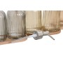 Bath Set Home ESPRIT Grey Orange Amber Bamboo Crystal 3 Pieces