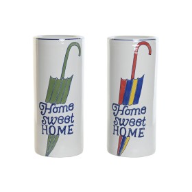 porte-parapluie DKD Home Decor Multicouleur Urbaine 19 x 19 x 44 cm 19 x 19 x 45 cm (2 Unités)