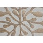 Décoration murale Home ESPRIT Blanc Naturel Floral 60 x 2,5 x 60 cm (4 Pièces)