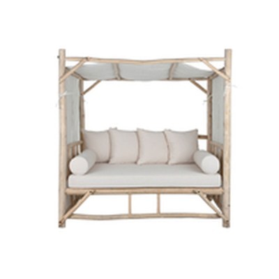 Sun-lounger Home ESPRIT White Natural