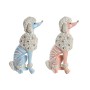 Figurine Décorative DKD Home Decor 18 x 10 x 30,5 cm Scandi Bleu Rose (2 Unités)