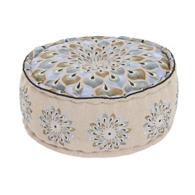 Pouffe DKD Home Decor Blue Beige