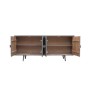 Sideboard DKD Home Decor Dark grey Wood 177 x 38 x 75 cm
