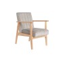 Armchair DKD Home Decor 63 x 68 x 81 cm Natural Grey Beige Pinewood