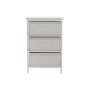Chest of drawers DKD Home Decor White Bamboo Paolownia wood 42 x 32 x 63 cm