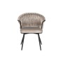 Chair DKD Home Decor Black Beige 60 x 66 x 84 cm 66 x 60 x 84 cm