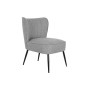 Fauteuil DKD Home Decor Gris Métal 55 x 64 x 72,5 cm