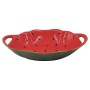 Bol pour Apéritifs Home ESPRIT Rouge Vert Grès Pastèque 30 x 19,5 x 7,5 cm