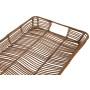 Set of trays Home ESPRIT Natural Metal 44 x 32 x 6 cm (3 Units)