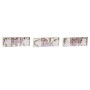 Hanging decoration DKD Home Decor Pink Light Pink Wood 6,5 x 1 x 6,5 cm (9 Pieces) (3 Units)
