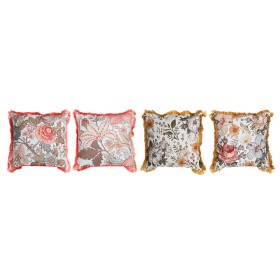 Coussin DKD Home Decor Frange 45 x 15 x 45 cm (4 Unités)