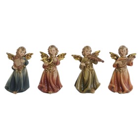 Christmas bauble DKD Home Decor Multicolour Angel 6 x 3,9 x 9,8 cm (4 Units)