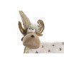 Décorations de Noël DKD Home Decor Blanc Rose Renne 12 x 20 x 40 cm (2 Unités)