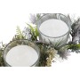 Bougie DKD Home Decor Doré Argenté Noël 21,5 x 21,5 x 8,5 cm (2 Unités)
