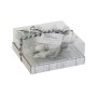 Bougie DKD Home Decor Blanc Noël 15 x 15 x 5.5 cm 13 x 13 x 5,5 cm