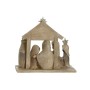 Crèche de Noël DKD Home Decor Bleu Marron Doré Résine 17 x 7 x 15,5 cm 7 x 7 x 15,5 cm (2 Unités)