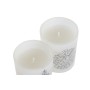 Ensemble de Bougies DKD Home Decor Blanc Noël 5 x 5 x 6 cm