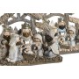 Crèche de Noël DKD Home Decor Bleu Blanc Marron Résine 20 x 7 x 17,5 cm (2 Unités)