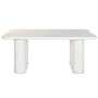 Dining Table Home ESPRIT White Resin MDF Wood 180 x 90 x 76 cm