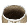 Decorative basket Home ESPRIT Cream Natural Boho 33 x 33 x 27 cm (3 Pieces)