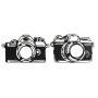 Wall Decoration Home ESPRIT Black Camera Vintage 45 x 1 x 30 cm (2 Units)