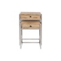 Jeu de 2 tables Home ESPRIT Marron Argenté Naturel Acier Bois de manguier 45,5 x 41 x 66,5 cm