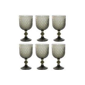 Set of cups Home ESPRIT Grey Crystal 325 ml (6 Units)