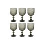 Set of cups Home ESPRIT Grey Crystal 325 ml (6 Units)