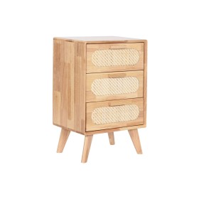 Caisson à Tiroirs Home ESPRIT Naturel Métal Bois d'hévéa 40 x 30 x 63 cm