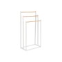 Free-Standing Towel Rack Home ESPRIT White Natural Metal Bamboo 45 x 22 x 85 cm