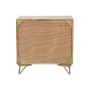 Nightstand Home ESPRIT Golden Natural 50 x 40 x 50 cm