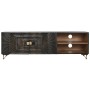 TV furniture Home ESPRIT Black 160 x 40 x 50 cm